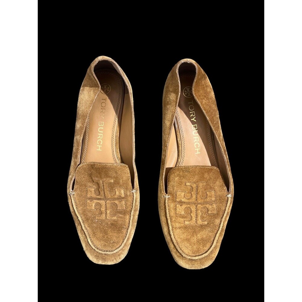 Tory Burch Tan Suede Loafers